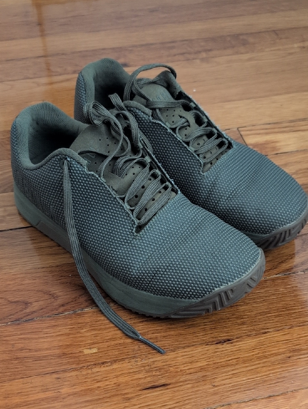 NOBULL Impact Trainer Plus Olive Green Upper And Brown Gum Sole Mens Size 9.0